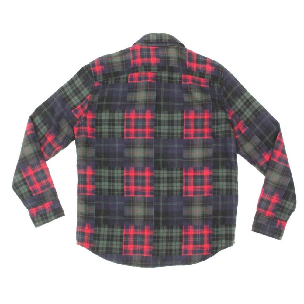 American Eagle Plaid Mix Patchwork Long Sleeve Fl… - image 2
